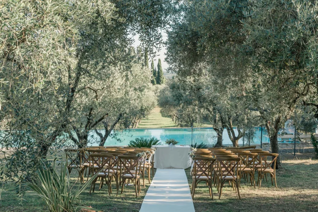 wedding on the Tuscany hills